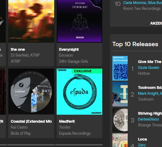 ESPADA002 Featured on Beatport